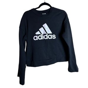 Adidas Crew Neck Black Pullover Sweatshirt Women’s Size Small